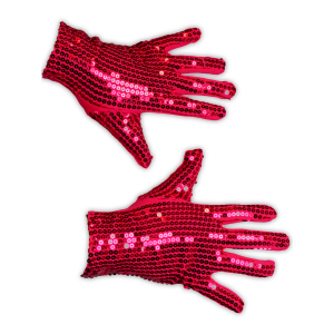 Handschoen Glitter Goud Pailetten