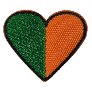 Embleem Kruikenstad Nr. 290 Mijn hartje groen oranje
