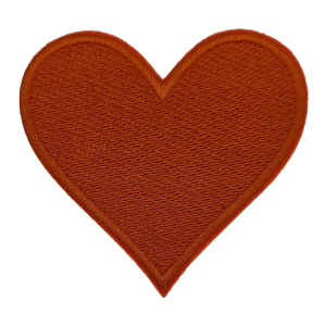 Embleem Kruikenstad Nr. 266 Oranje Hartje Stof