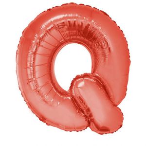 Folieballon Rood Letter Q 102 cm