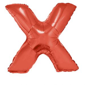 Folieballon Rood Letter X 102 cm