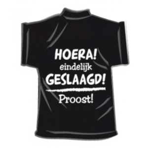 Mini Shirt Hoera Eindelijk Geslaagd