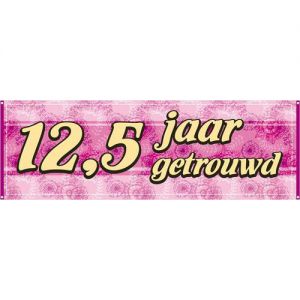 Banner 12,5 Jaar Getrouwd 