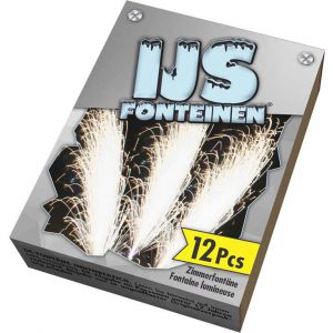 Ijsfontein Zilver 12 stuks 10 cm