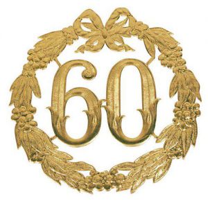 Jubileum Bord 60 Jaar 