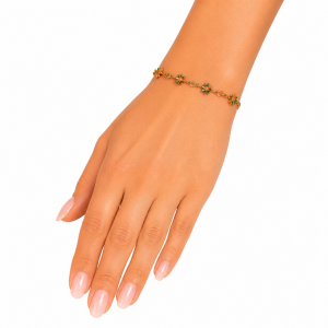 Kruikenstad Armband Bloemetjes RVS kopen