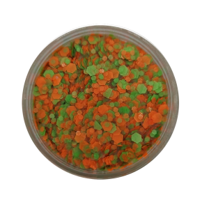 Chunky Pressed Glitter Cream Kruikenstad Oranje/Groen