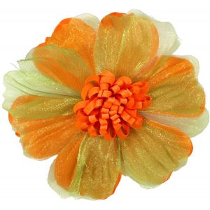 Kruikenstad Bloem Oranje Hart met Speld