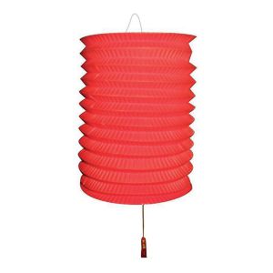 Lampion Rood met kaarsenhouder