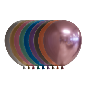 Latex ballonnen Chrome kleuren mix