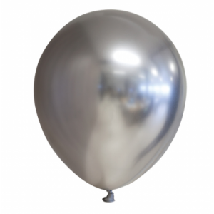 Latex ballonnen Chrome Zilver