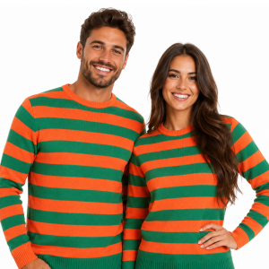 Luxe Kruikenstad Groen Oranje Trui Unisex 100% katoen kopen