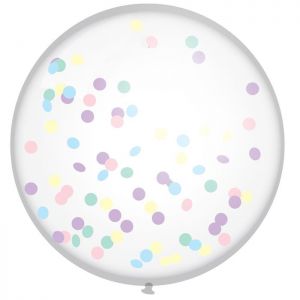 Mega Confetti Ballon pastel