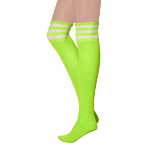Cheerleader Kousen Neon Geel / Wit