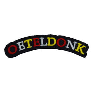 Embleem Oeteldonk Nr. 986 Rugembleem Oeteldonk Zwart/Goud