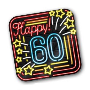 Neon Onderzetters 60 jaar