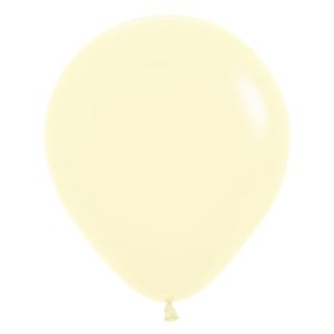 Ballon Pastel Mat Geel R18