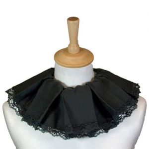 Pieten Kraag Zwart met Kant