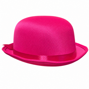 roze bolhoed met satijnen lint kopen