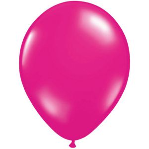 Ballonnen nr. 14 Donker Roze Metallic (10 stuks)