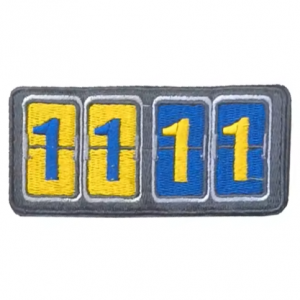 Embleem Ballefruttersgat Nr. 3336 Blauw Geel 11-11