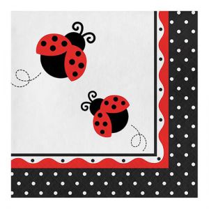 Servetten Lieveheersbeestje 16 stuks 33 x 33 cm kopen