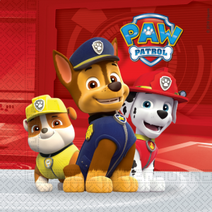 Servetten Paw Patrol Chase, Marshall & Rubble