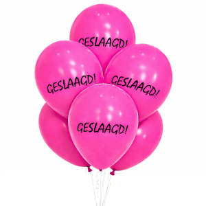 Geslaagd ballonnen 9 stuks 30 cm | De Feestspecialist XXL