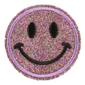 Embleem Nr. 605 Smiley Glitter Multi