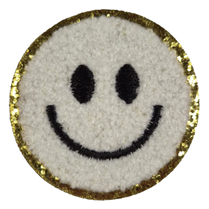 Embleem Nr. 731 Smiley Badstof Rood