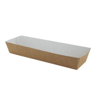 Snackbakje Bruin/Wit 500 stuks