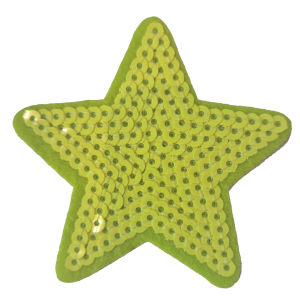 Embleem Nr. 740 Ster Glitter Geel