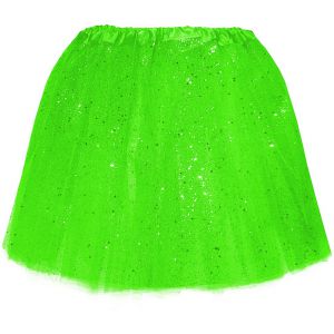 Petticoat Neon Groen met Glitter