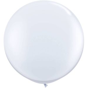 Latex Ballon Wit 90cm, 3ft