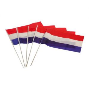 Zwaaivlag Nederland Plastic 50 stuks