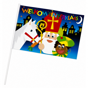 Zwaaivlag Welkom Sinterklaas 20x30 cm