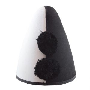 Pierrot Hoed Zwart Wit