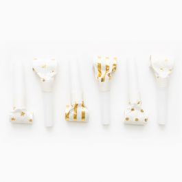 Roltongen Festive Gold 6 stuks - Feestwinkel 't Snabbeltje Roltongen Festive Gold 6 stuks - Feestwinkel 't Snabbeltje